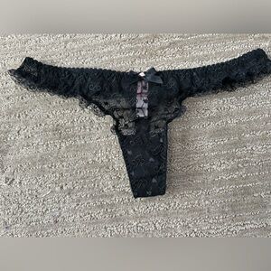 NWOT Agent Provocateur Black Lace Thong